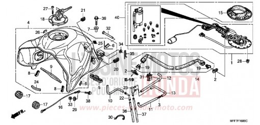 RESERVOIR A CARBURANT XL700V9 de 2009